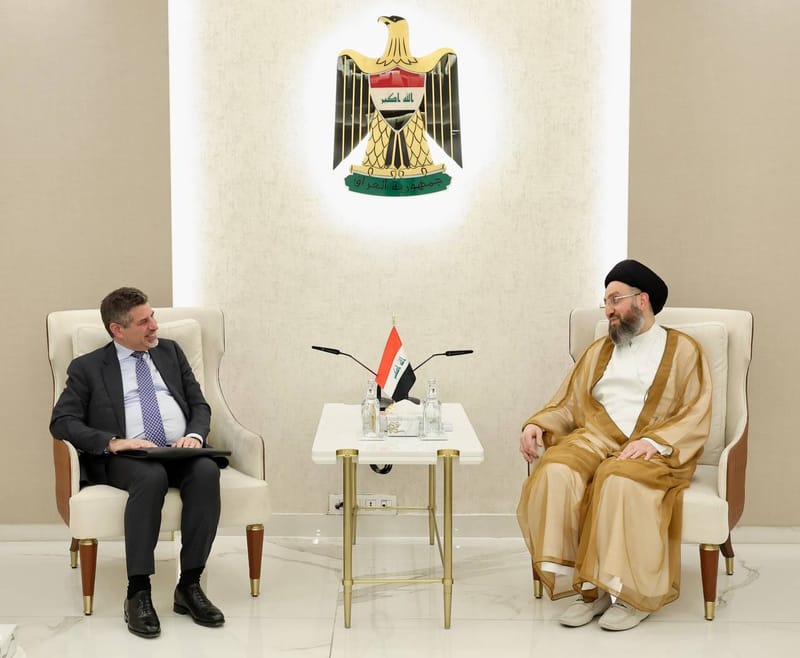 لقاء سماحة السيد عمار الحكيم  سعادة ستيفن فاجن، القائم بالأعمال في السفارة الأمريكية في بغداد