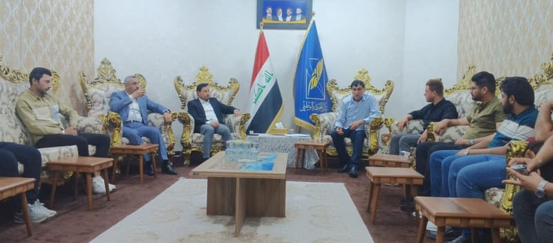 مسؤول إقليم البصرة الدكتور حسن خلاطي يلتقي قيادات المكتب الإعلامي في محافظة مركز وجنوب البصرة