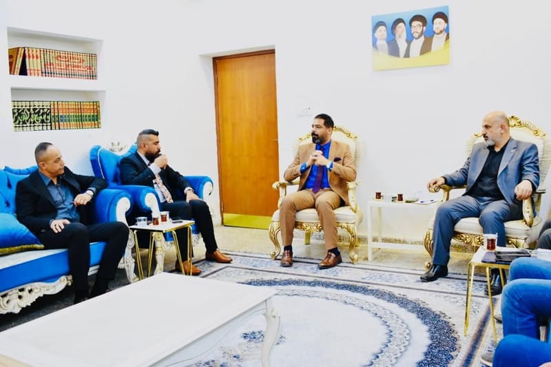 مسؤول الملف السياسي والاجتماعي في مكتب العلاقات الوطنية الاستاذ كرم كاظم الخزعلي يزور مكتب تيار الحكمة الوطني في محافظة كركوك