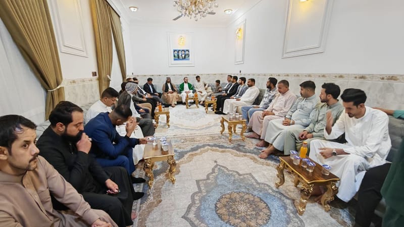 خلال زيارته إلى محافظة المثنى.. السيد رضا الحكيم يزور مضيف الأستاذ أحمد شمران الزيادي.