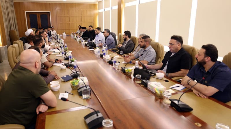 المكتب التنفيذي يلتقي كتيبة النصر في محافظة واسط