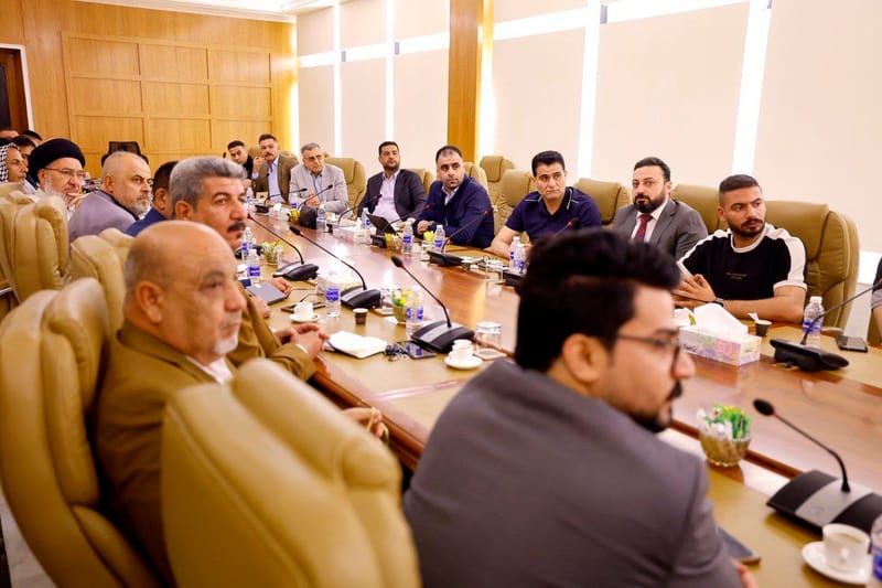 المكتب التنفيذي يلتقي كتيبة النصر في محافظة الديوانية.