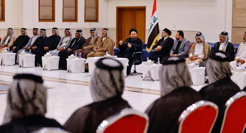 لقاء سماحة السيد عمار الحكيم بجمعٍ من شيوخ ووجهاء عشيرة العوادل الشمرية