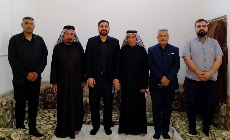 زيارات اجتماعية مختلفة ضمن جولة مسؤول إقليم الجنوب السيد قصي الموسوي في محافظة ذي قار.