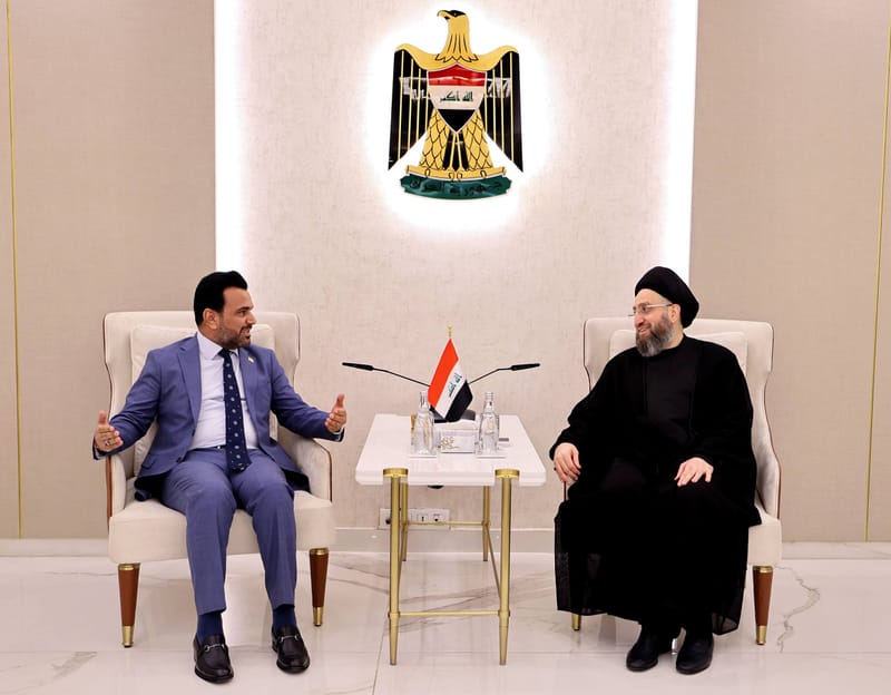 التقي سماحة السيد عمار الحكيم  برئيس وعددٍ من أعضاء مجلس أمناء شبكة الإعلام العراقي