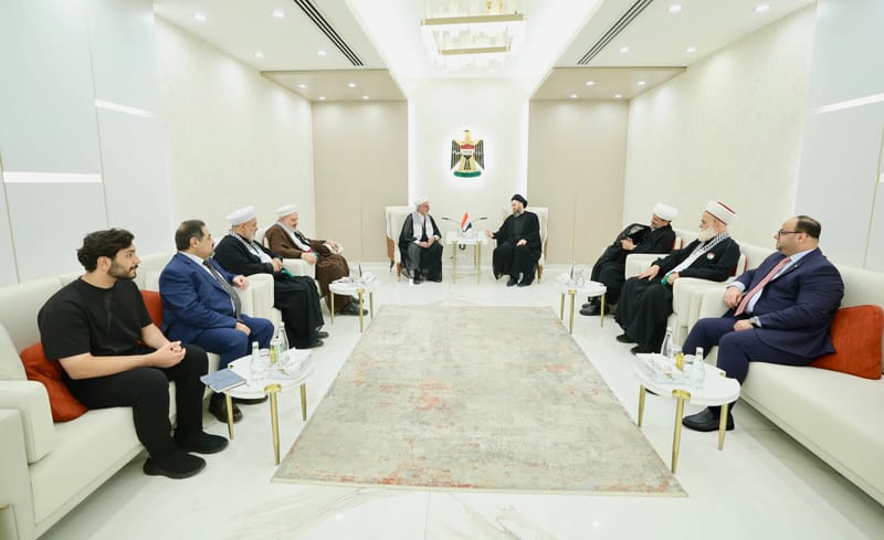 التقي سماحة السيد عمار الحكيم  وفدَ مؤسسة نداء الأقصى