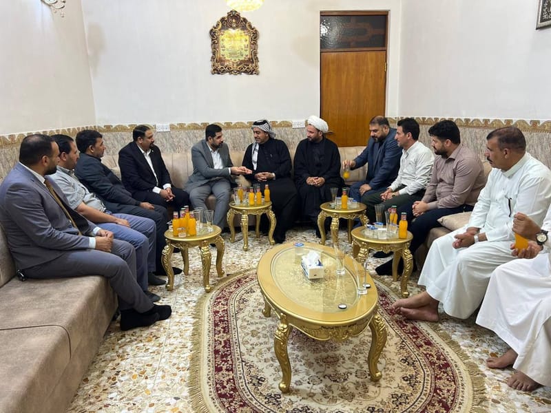 زار الأستاذ بشار الشموسي برفقة الشيخ حميد الكعبي، أمين تيار الحكمة الوطني في محافظة واسط والمساعد التنظيمي