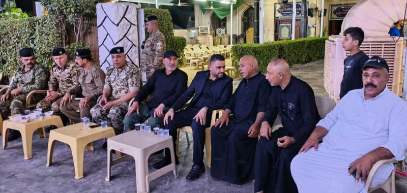 تفقد مسؤول إقليم الشمال والغرب الأستاذ وائل الأسدي موكب الإمام الباقر (عليه السلام) في ناحية جديدة الشط، برفقة الحاج قاسم المعموري