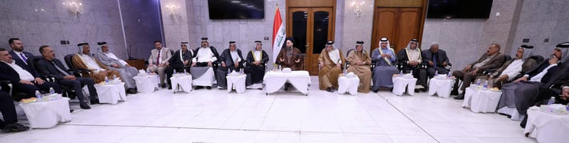 لقاء سماحة السيد عمار الحكيم مع عددٍ من شيوخ ووجهاء قبيلة جحيش