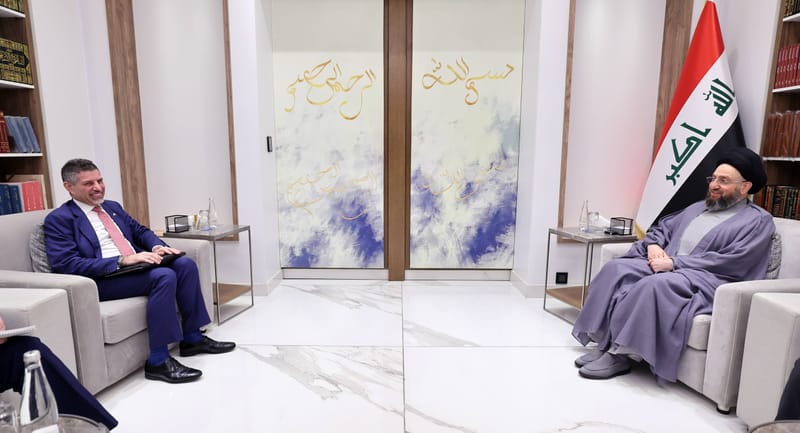 التقي سماحة السيد عمار الحكيم  سعادةَ ستيفن فاجن، القائم بالأعمال في السفارة الأمريكية ببغداد