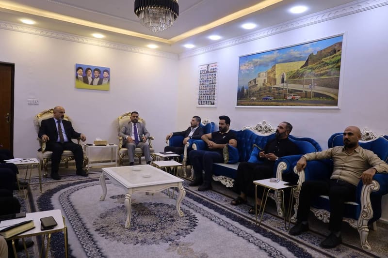 مسؤول إقليم الشمال والغرب الأستاذ وائل الأسدي، يعقد اجتماعًا في محافظة كركوك