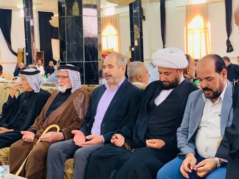 حضور أمين محافظة ديالى الأستاذ فرات التميمي في عدد من مجالس العزاء بمناطق متفرقة في المحافظة.