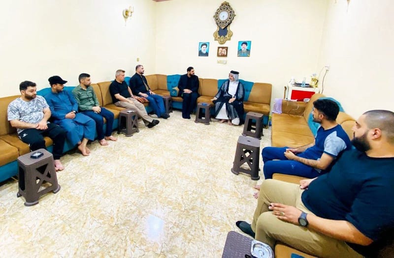 في محافظة واسط.. السيد قصي الموسوي يلتقي عدداً من قيادات مكتب قتيبة، للاطلاع على تطورات العمل التنظيمي.