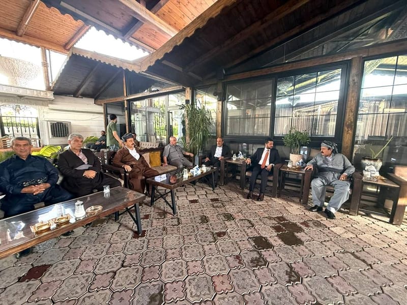 مسؤول إقليم كردستان الأستاذ صباح الصالحي يزور الشيخ نوزاد أنور بك بيتواته
