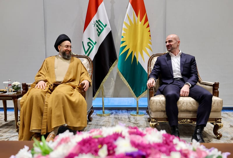 لقاء سماحة السيد عمار الحكيم الأستاذ بافل طالباني رئيس الاتحاد الوطني الكردستاني