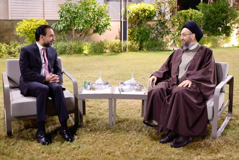 استقبل سماحة السيد عمار الحكيم سيادة الأخ محمد الحلبوسي، رئيس تحالف تقدّم