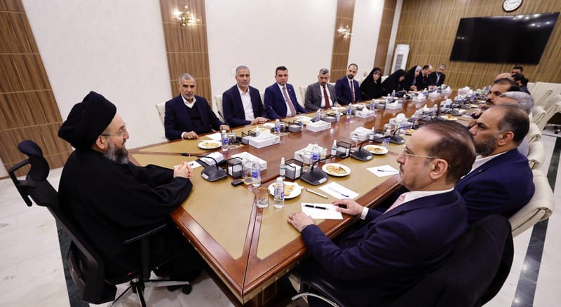 سماحة السيد الحكيم يلتقي أعضاء الكتلة النيابية لتحالف قوى الدولة