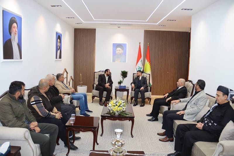 مسؤول مكتب إقليم كردستان يستقبل رئيس حركة التحرير الديمقراطي الكردستاني