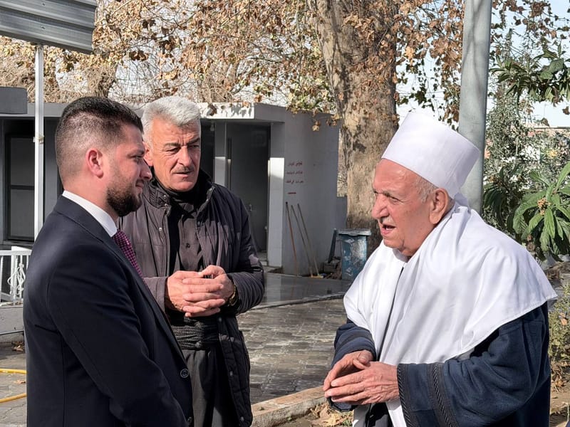 وفد مكتب إقليم كردستان يجري جولة متنوعة في قضاء شقلاوة