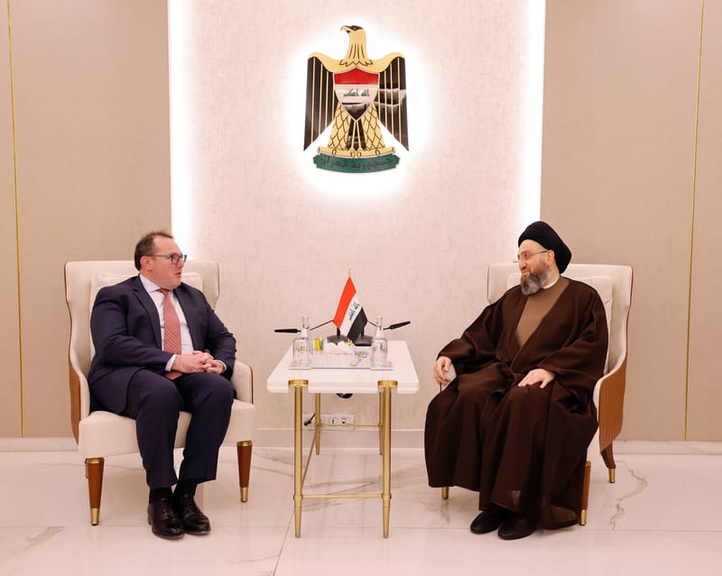 سماحة السيد الحكيم يلتقي القائم بأعمال السفارة الأمريكية في بغداد