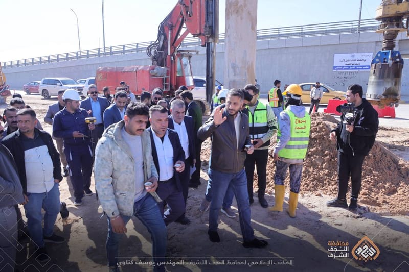 محافظ النجف الأشرف: مجسر يا حسين يأتي استكمالاً لسلسلة المجسرات التي تم إنجازها في المحافظة.