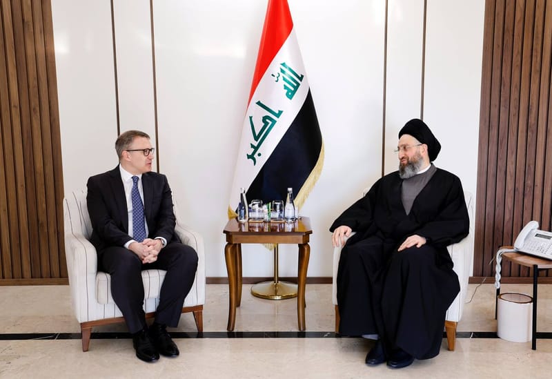 سماحة السيد الحكيم يؤكد للسفير للتركي أهمية حصول العراق على حصص عادلة من المياه