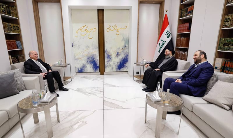سماحة السيد الحكيم يناقش مع نائب رئيس الوزراء دور العراق في دعم استقرار المنطقة