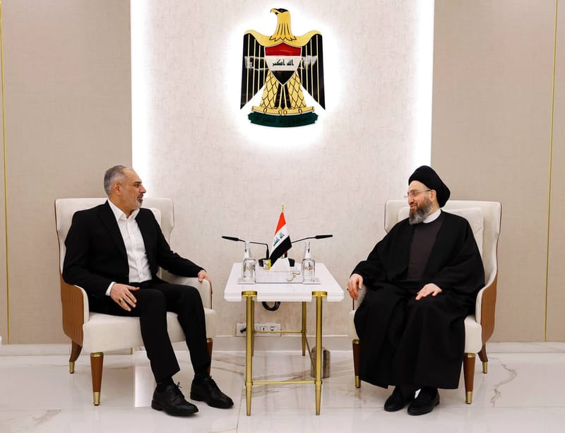 سماحة السيد الحكيم يستقبل النائب الأول لرئيس مجلس النواب