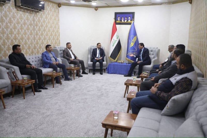 أمين محافظة البصرة يستقبل وفدًا من تحالف النهج الوطني في المحافظة