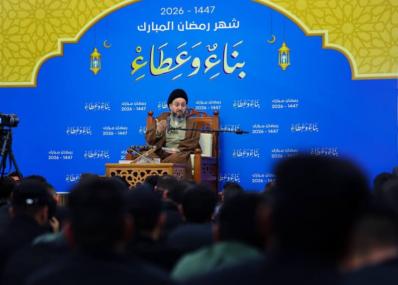 سماحة السيد الحكيم يستكمل سلسلة محاضراته الرمضانية السنوية