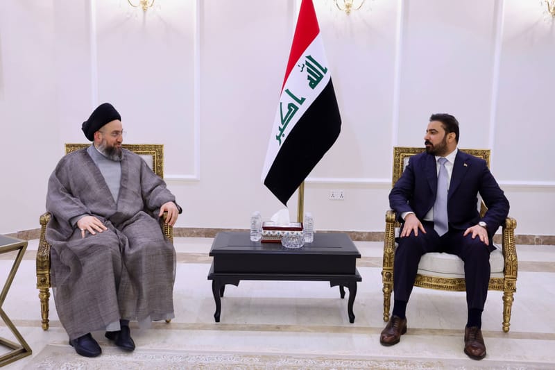 سماحة السيد الحكيم يلتقي رئيس مجلس الوزراء الأستاذ علي فالح الزيدي