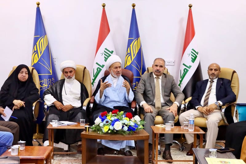 برئاسة سماحة الشيخ حسين الخالدي..الهيأة العامة في ديالى تعقد اجتماعاً موسعاً