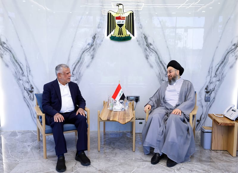سماحة السيد الحكيم يستقبل الأمين العام لمنظمة بدر