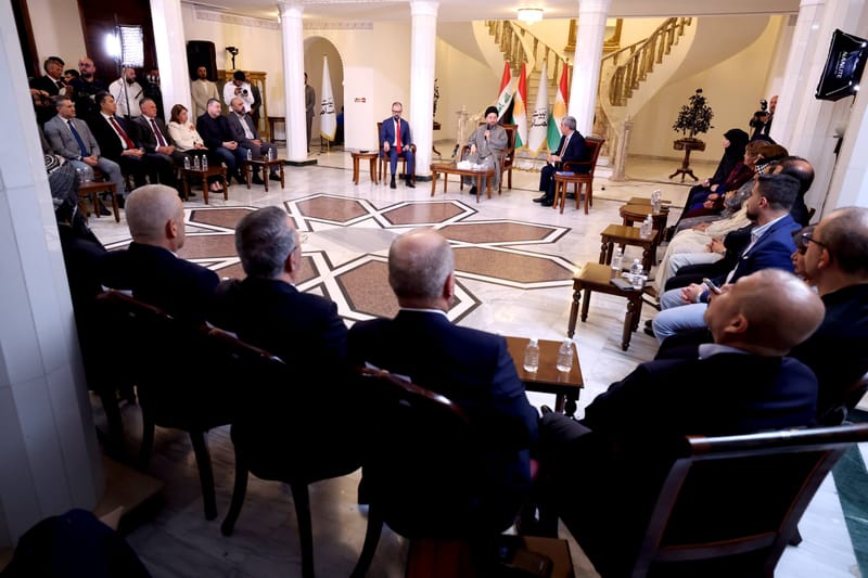 سماحة السيد الحكيم يستذكر دور الرئيس طالباني في تعزيز التواصل بين المكونات