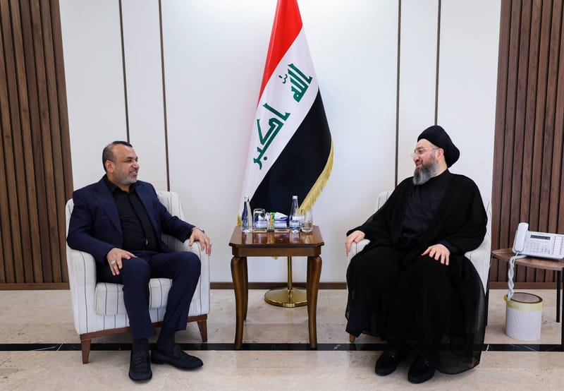 سماحة السيد الحكيم يلتقي رئيس حركة سومريون