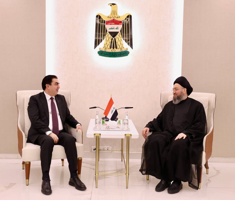 سماحة السيد الحكيم يستقبل نائب رئيس البرلمان وعددًا من نواب الحزب الديمقراطي