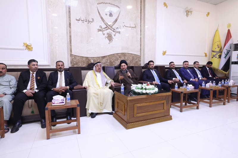 سماحة السيد الحكيم يلتقي شيوخ ووجهاء عشيرة البو ذياب في الأنبار