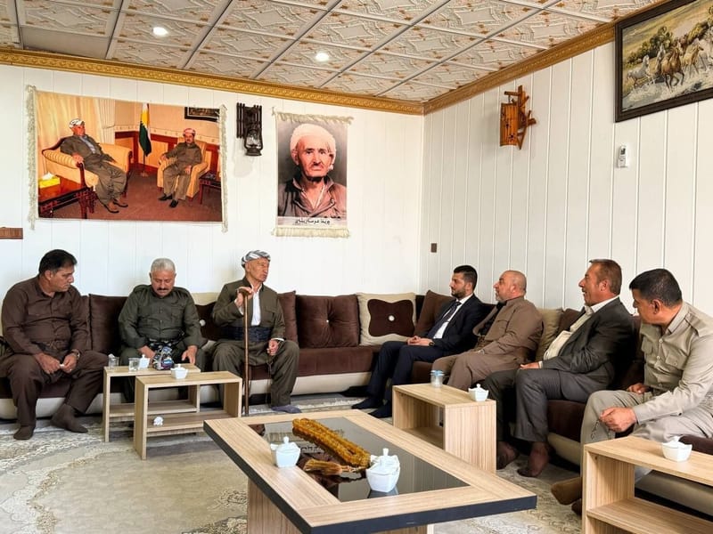 مسؤول مكتب إقليم كردستان الأستاذ صباح الصالحي يواصل زياراته الميدانية لشخصيات محافظة أربيل