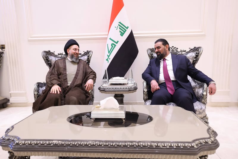 سماحة السيد الحكيم يلتقي شيوخ الأنبار ووجهائها في مضيف رئيس مجلس النواب