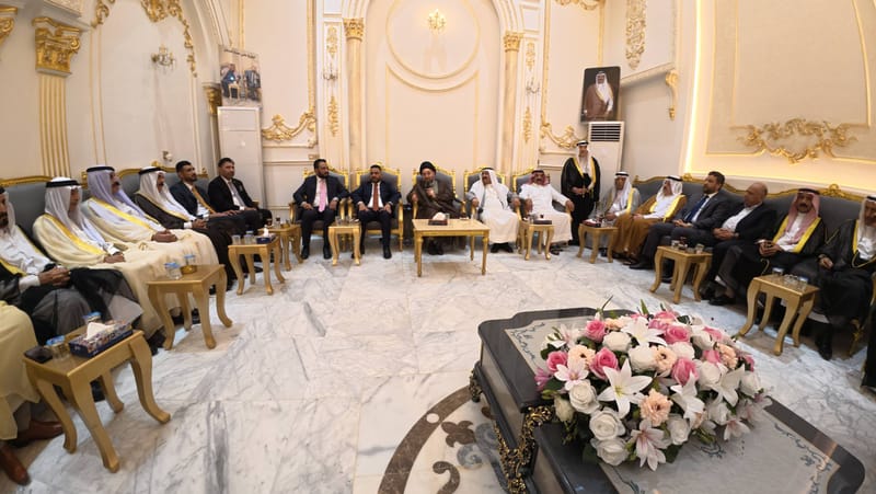 سماحة السيد الحكيم يلتقي جمعًا من شيوخ ووجهاء الفلوجة وعشيرة المحامدة