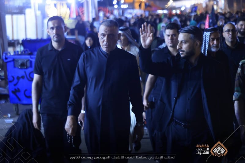 المواكب الحسينية تشيد بجهود حكومة النجف الأشرف المحلية في توفير الخدمات لزائري الأربعين