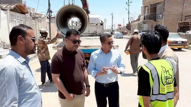 محافظ ذي قار يطلق مشاريع البنى التحتية لأربع مناطق في سوق الشيوخ