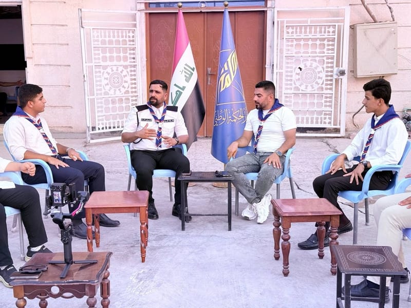 خلال زيارته لمحافظة ديالى.. المفوض العام لجمعية الفرات الكشفية الأستاذ علاء العقابي يلتقي قادة كشافة المحافظة