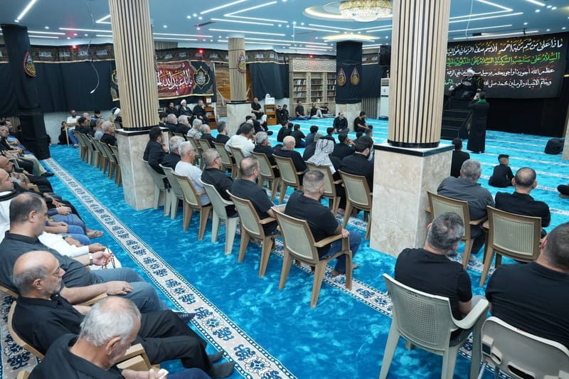 مسجد الإمام الحكيم (قده) في السليمانية يقيم مجلس عزاء بذكرى رحيل النبي الأكرم (ص)