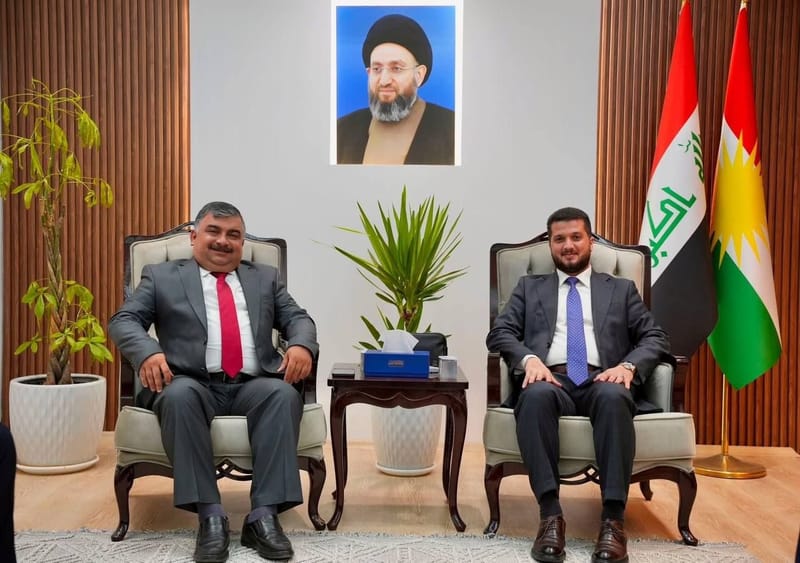 مسؤول مكتب إقليم كردستان يستقبل أمين كركوك والوفد المرافق له