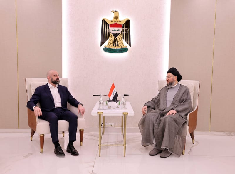 سماحة السيد الحكيم يستقبل رئيس الاتحاد الوطني الكردستاني