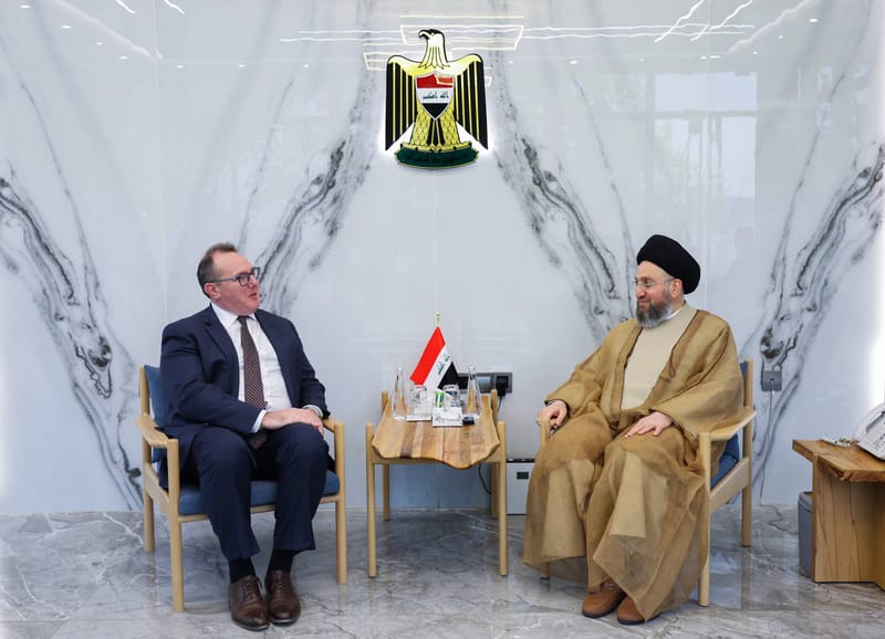 سماحة السيد الحكيم يستقبل القائم بأعمال السفارة الأمريكية في العراق