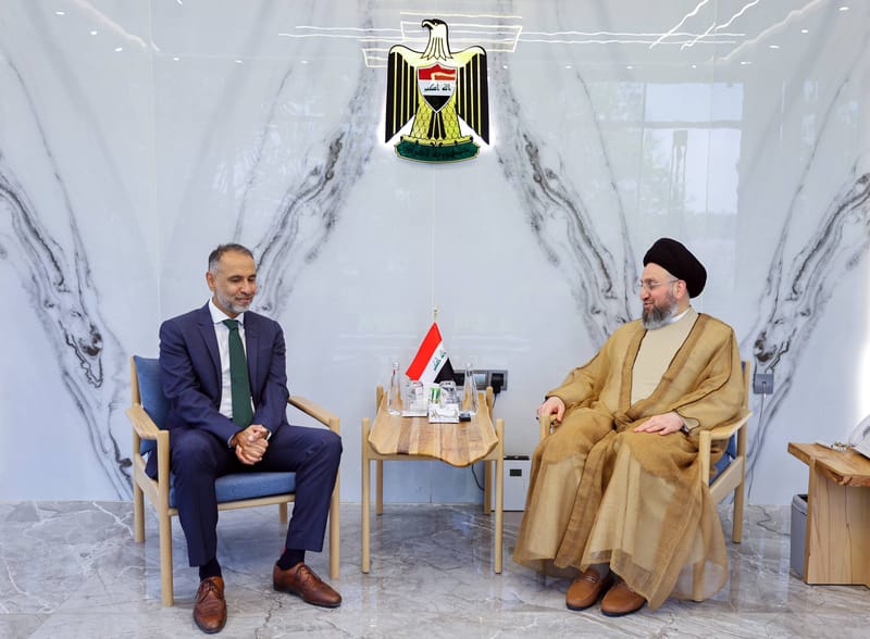 سماحة السيد الحكيم يستقبل السفير البريطاني لدى العراق