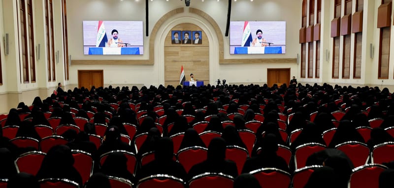 سماحة السيد الحكيم يلتقي جمعا غفيرا من القيادات النسوية في البصرة