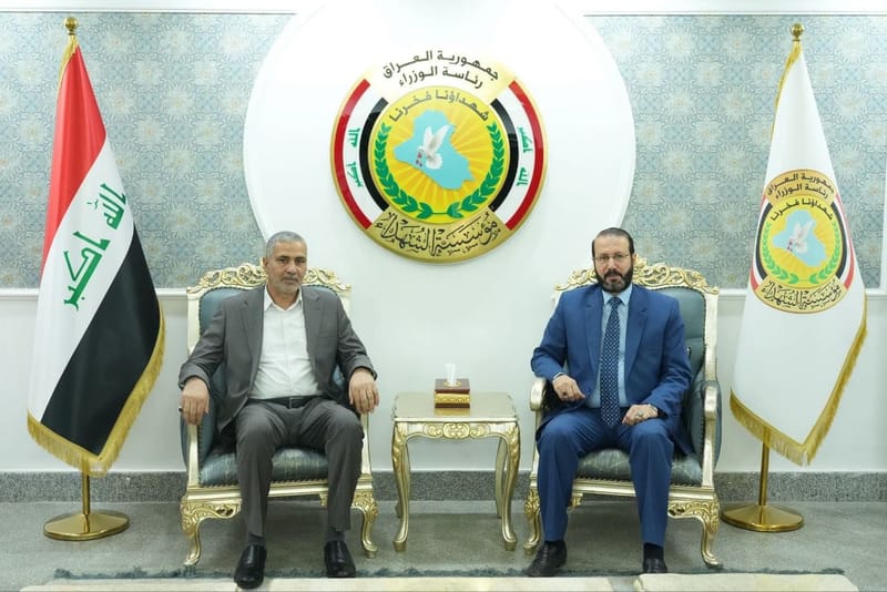 النائب عن تحالف قوى الدولة جواد رحيم الساعدي يزور رئيس مؤسسة الشهداء